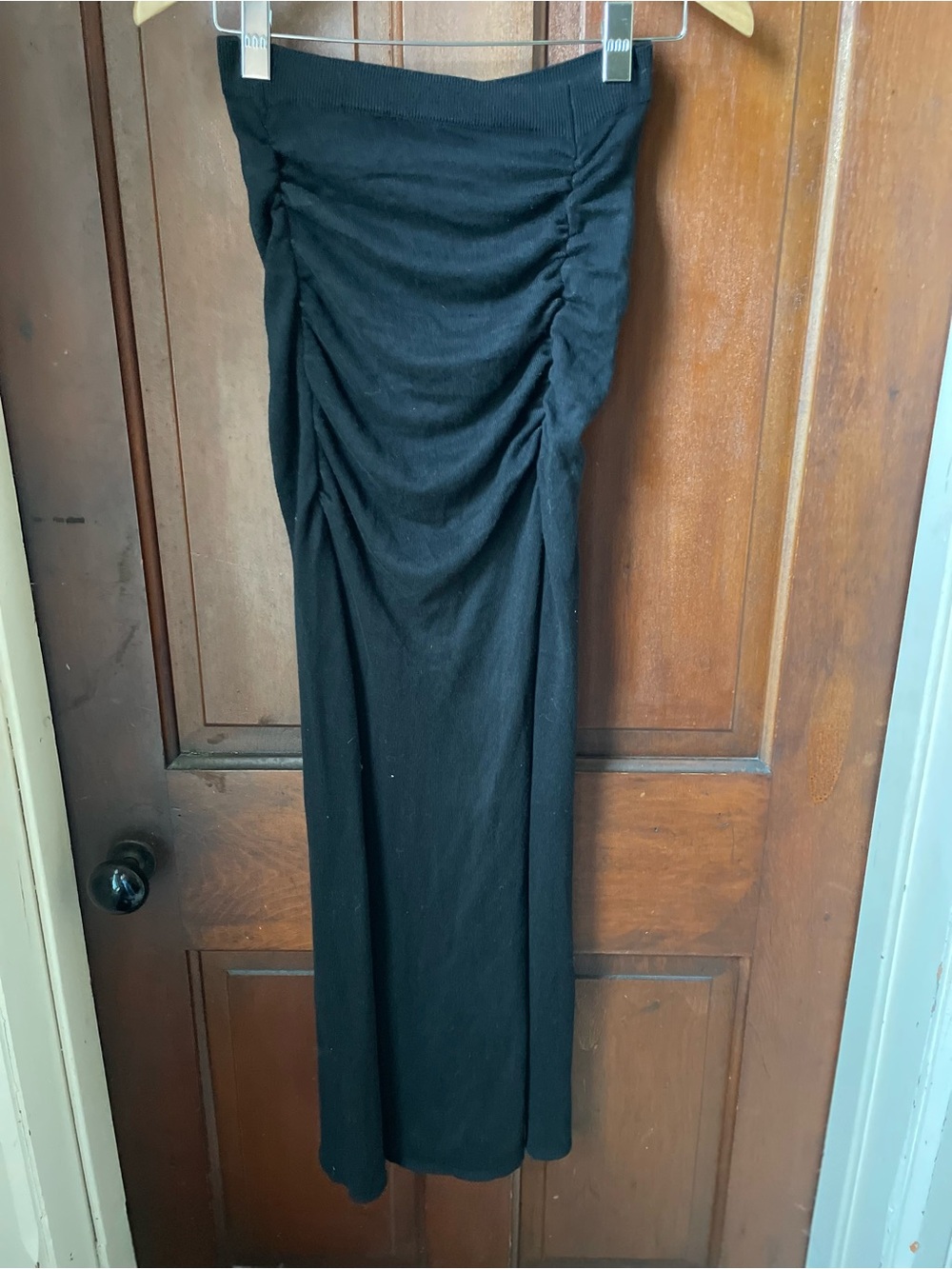 Free People women's small strapless black maxi dress NWT
